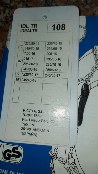 Correntes para neve/gelo