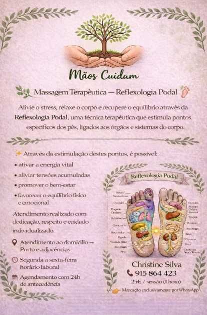Massagens Terapêuticas - Reflexologia Podal