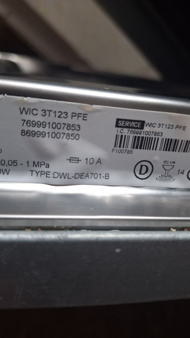 Whirlpool WIC 3T123 PFE