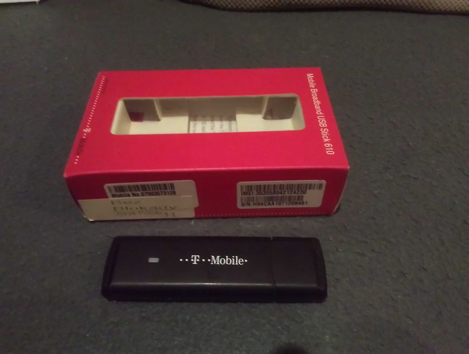 Modem USB sieci TMOBILE pasuje z każdą siecią GSM