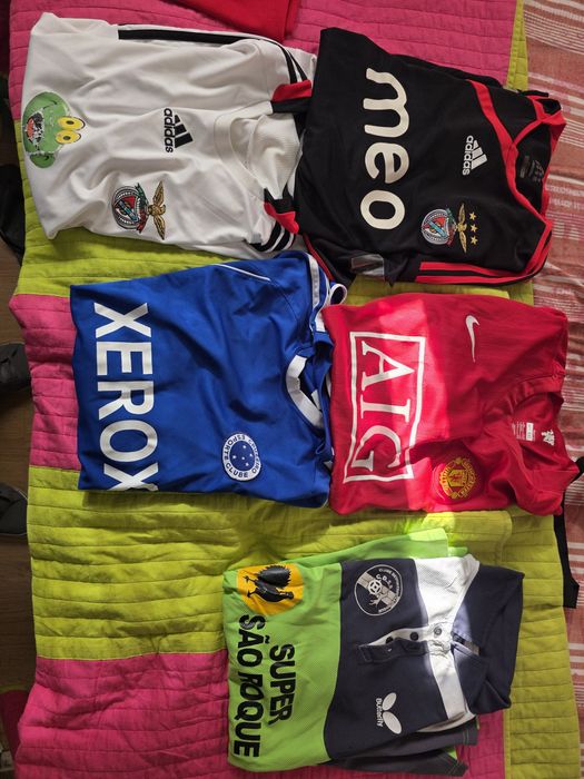 Vendo camisolas de clubes e da selecção