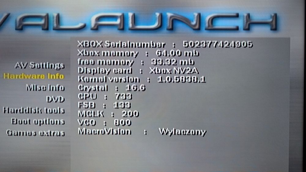 XBOX  Classic 2 pady 2 kable AV akcesoria