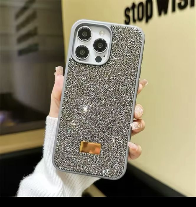 Чехол айфон 16 про макс камни стразы сваровски