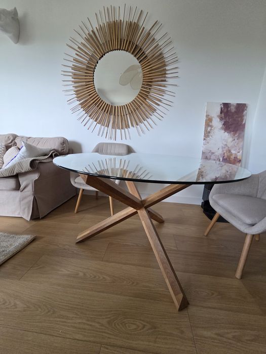 Stolik 119cm stół drewniane nogi