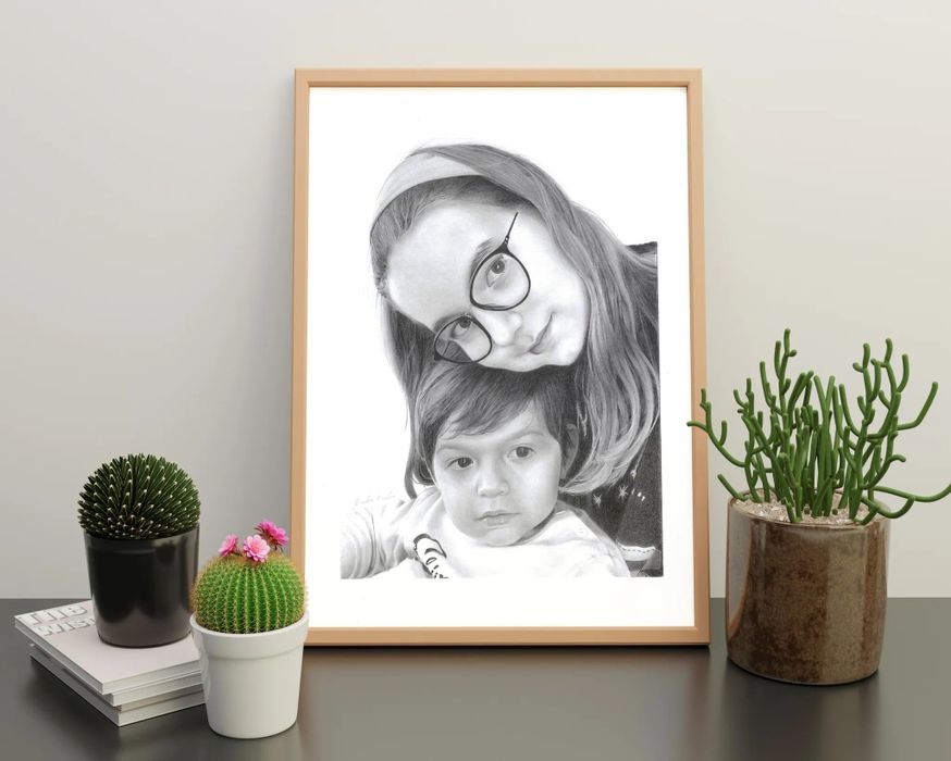 Retratos Personalizados a Lápis