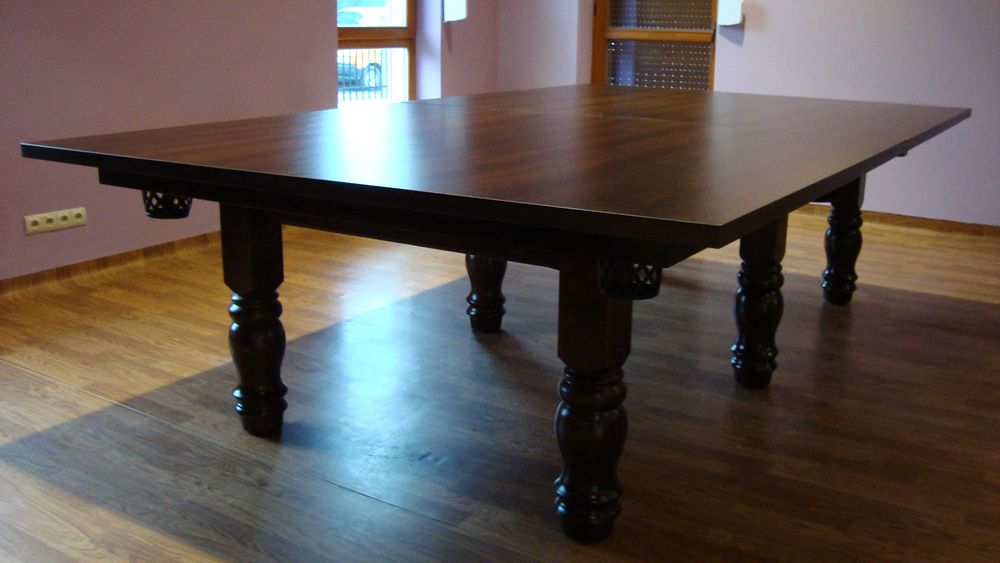 Stół Bilardowy AKROPOL 9 FT z blatem nakrywającym fornirowanym dębem