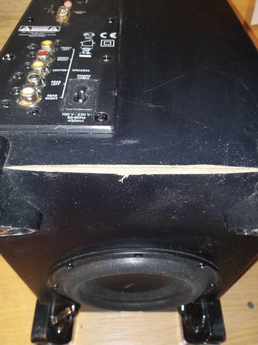 Subwoofer Logitech G51 z pilotem – kilka wejść audio, sprawny