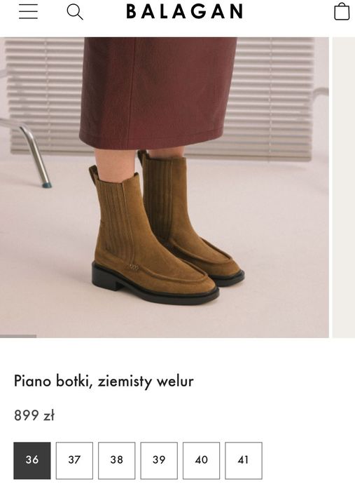 Nowe buty botki Balagan zamszowe 39 skórzane