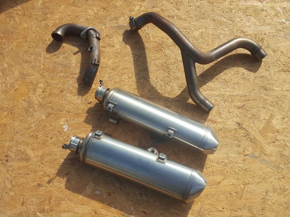 Tr650 wydech tlumik kolektor STRADA 650 Husqvarna komplet