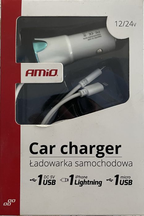 Ładowarka Samochodowa Amio 01264