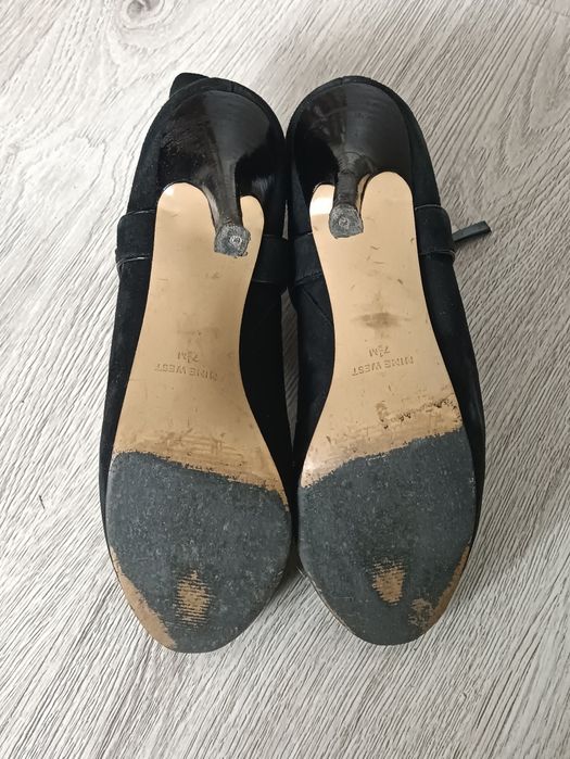 Nine west botki szpilki buty na obcasie czarne eleganckie 3