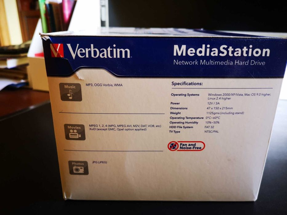 verbatim media station 500 гб