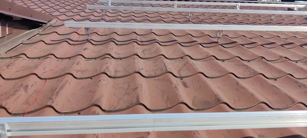 Комплект  кріплень для сонячних панелей 1 ряд 5 ФЕМ шириною до 1150 мм