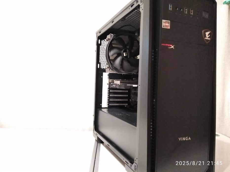 Компьютер: Aorus B450 Elite/RAM 16GB/Ryzen 7 2700X/1050Ti/AM4/BDF-600S