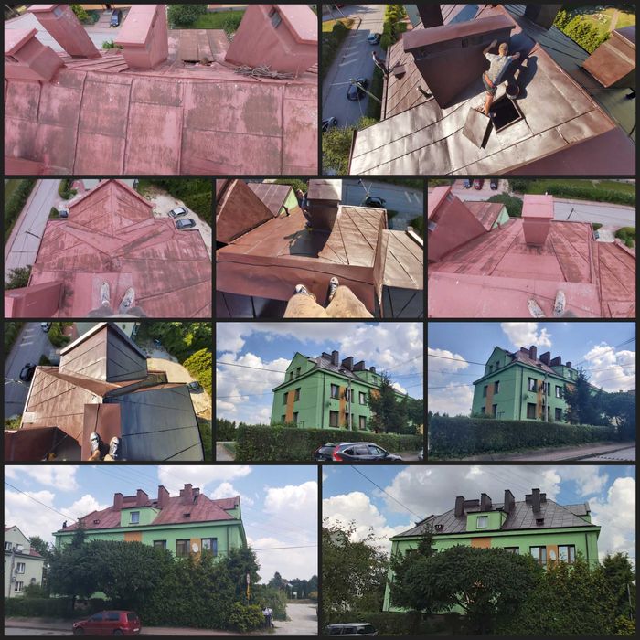 Malowanie dachu dachów elewacji krycie papą mycie czyszczenieGWARANCJA