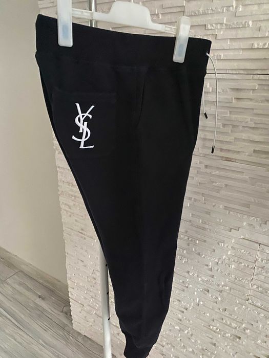 YSL piękny set dres cropp bluza spodnie wysoki stan