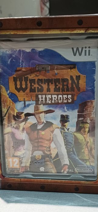 Jogo Western Heroes Wii com Arma