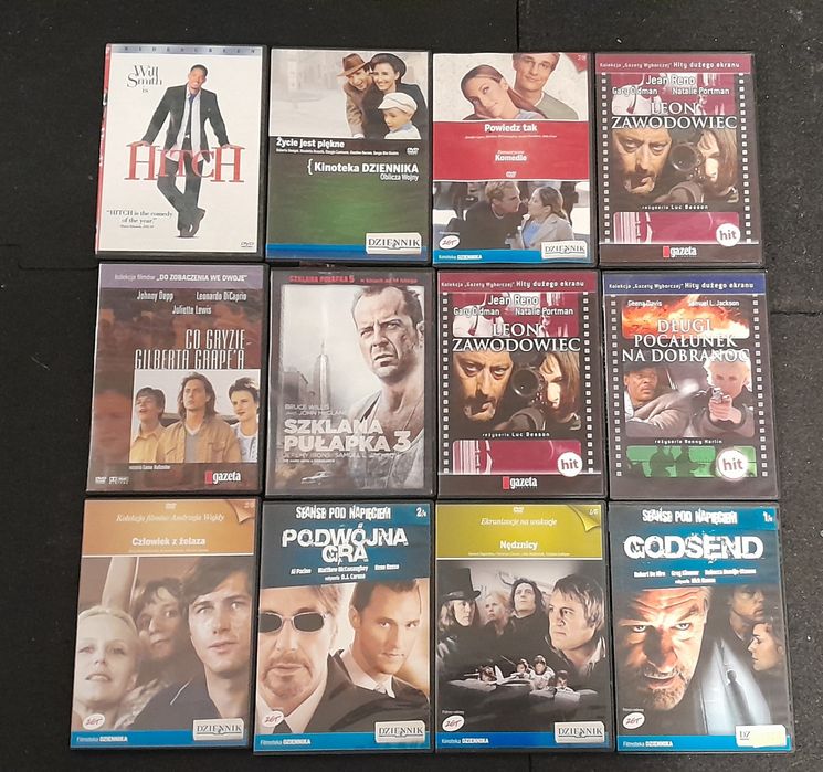 Mix filmów DVD 12 sztuk