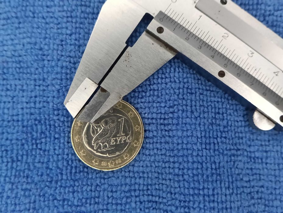 Moeda 1 Euro Grécia 2002 com Defeitos Cunhagem