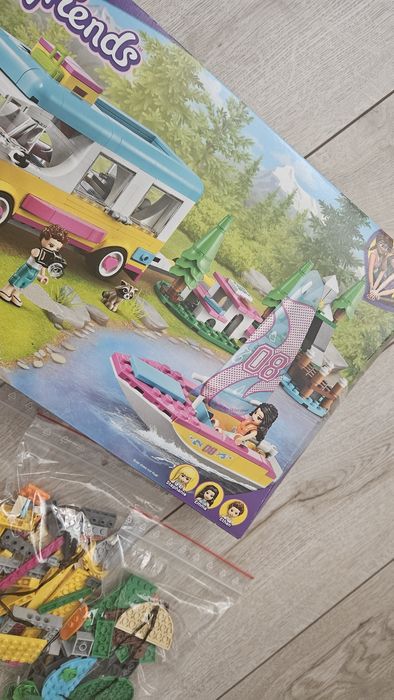 Lego friends 41681 leśny mikrobus żaglówka biwak posortowane jak nowe