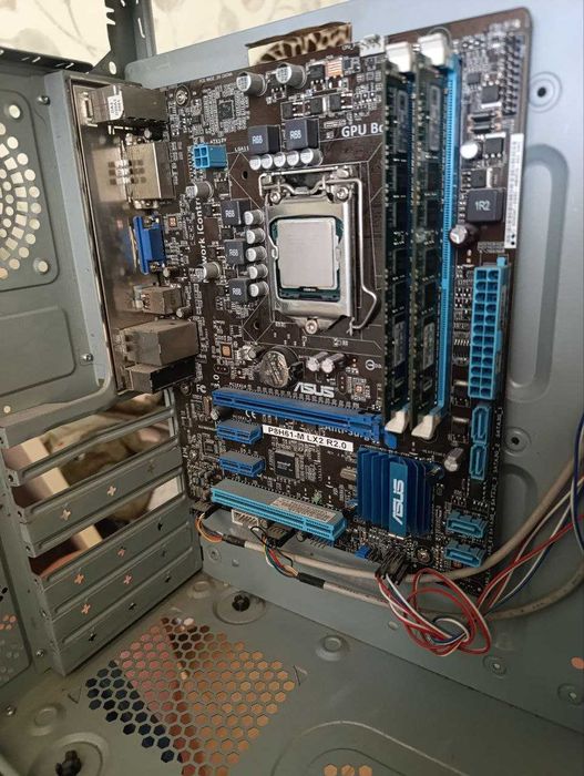 Материнка Asus P8h61-M LX2 R 2.0, DDR3 16gb 1333, I7 2600