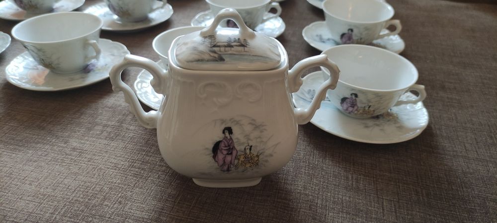 Serviço de chá em porcelana vista alegre