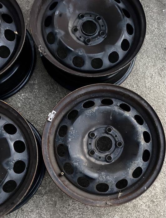 4x felgi stalowe 5x112 r16 6J et43 Stalówki Oryginał VW 16”
