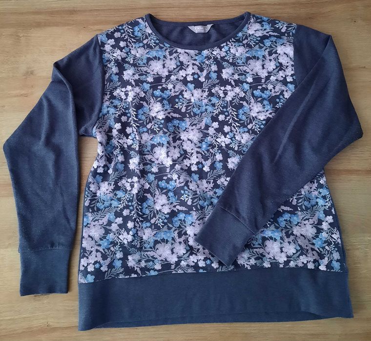 Bawełniana bluza w kwiaty, rozmiar L/40-42