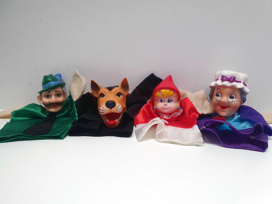 Czerwony Kapturek pacynki Babcia Wilk Leśniczy Little Red Riding Hood