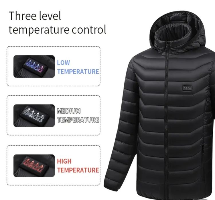 Kurtka męska zimowa podgrzewana L