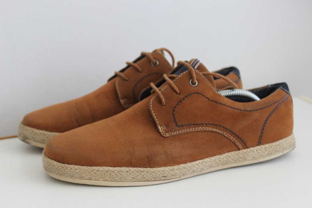 Bitesta męskie półbuty pantofle casualowe espadryle wiązane 43 27,5