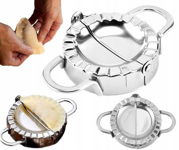 Maszynka do LEPIENIA PIEROGÓW Pierożków RAVIOLI FORMA Stalowa 7,5 cm