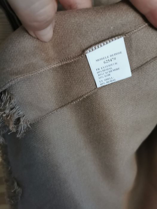 Piękny elegancki przyjemny szalik damski kaszmir jedwab