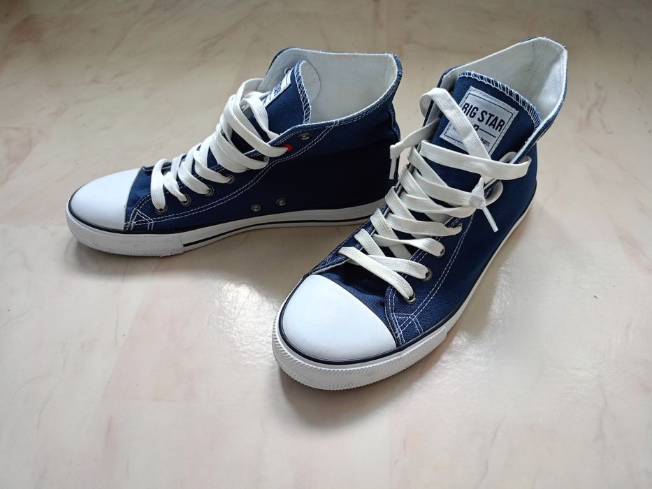 Granatowe niebieskie męskie trampki tenisówki Big Star rozm 44