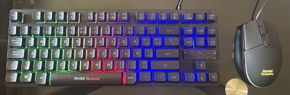 Teclado + Rato Gaming RGB Mars Gaming