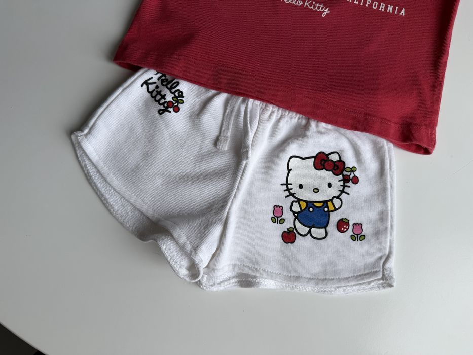 98см Набір літніх речей zara hm для дівчинки костюм шорти майка лонгслів блуза