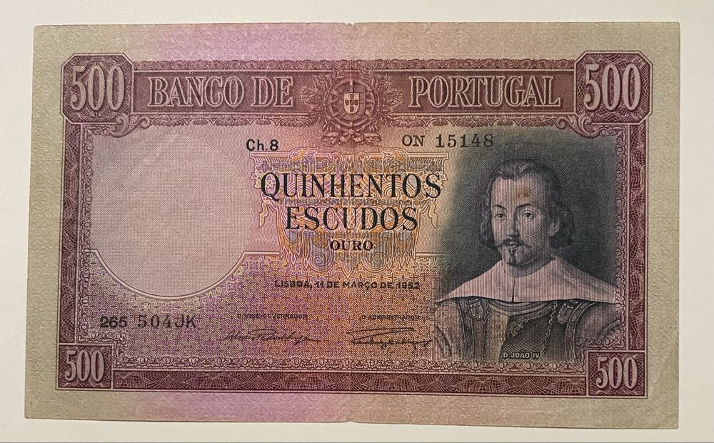 Nota 500$00 Ch.8 - 14/03/1952