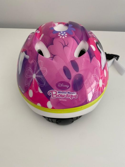 Capacete menina Minnie Mouse rosa