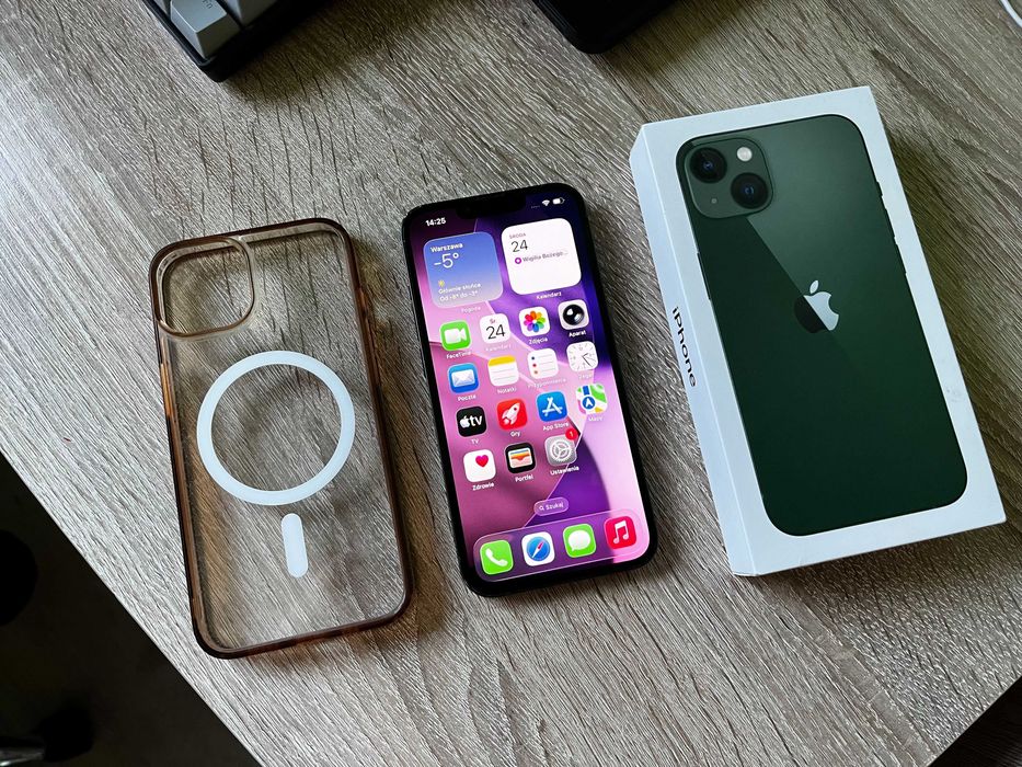 Telefon iPhone 13 128GB - Zielony - 92% Baterii Etui Pudełko Oryginał!