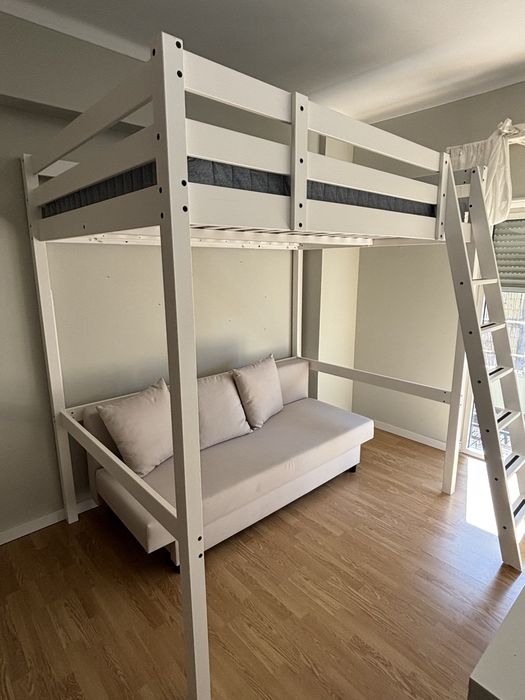 Beliche de casal branco ikea
