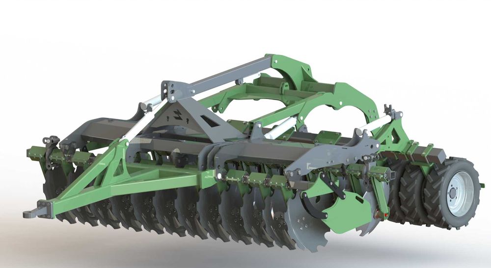 Agregat talerzowy uprawowo-siewny, półzawieszany 3m, hydropak,