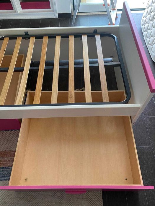Cama individual menina 90 x 180 cm