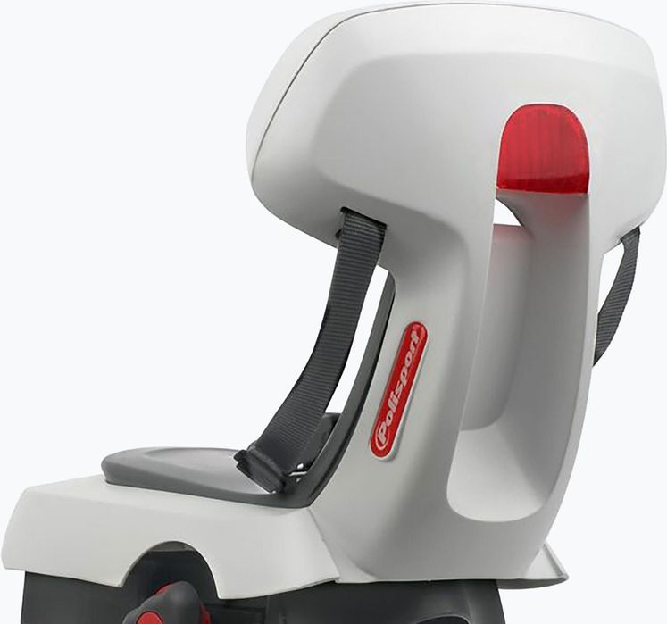 Fotelik rowerowy Polisport Guppy Junior do 35 kg na tylni bagażnik bia