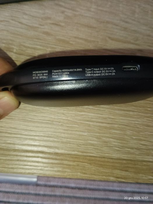 Podgrzewacz do rąk na rower/powerbank