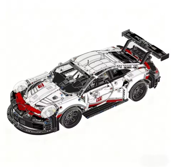 Конструктор гоночний  автомобіль Porsche 911 RSR , 1580 деталей