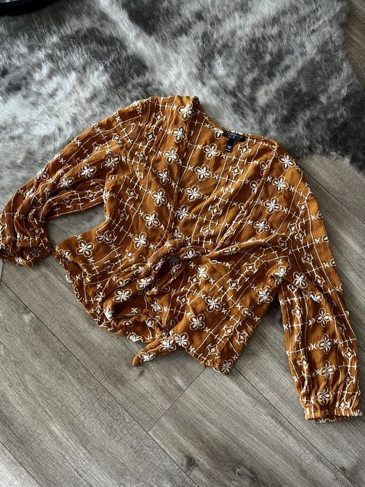 Crop top wiązany Topshop wiskoza lato wakacje