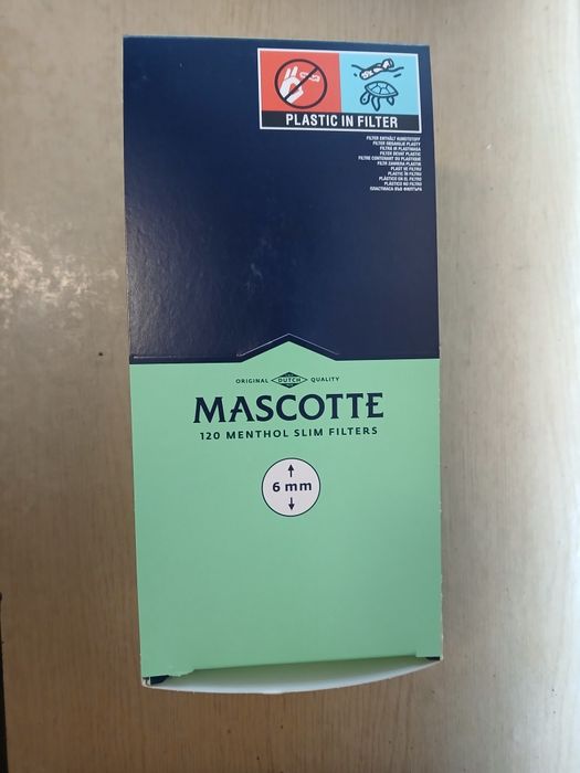 Filtry Mascotte Mentol 6mm 120sz 10opak.