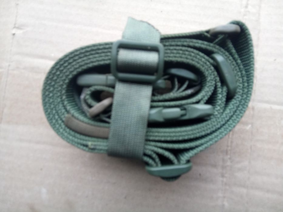 Ремень тактический трёх точечный олива для оружия