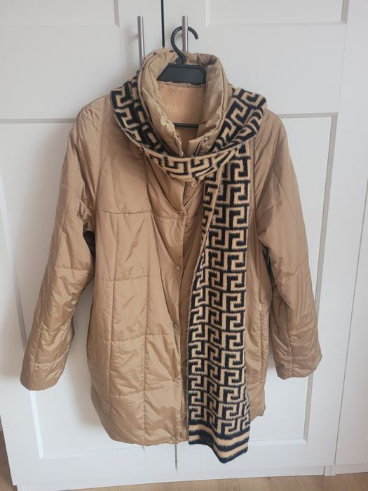 Kurtka damska pikowana przejściowa wiosenna Giorgio brąz camel XL