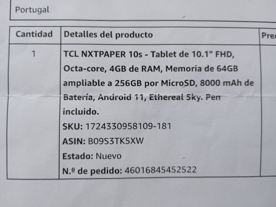 TCL NXTPaper 10S 10.1'' 4GB 64GB
